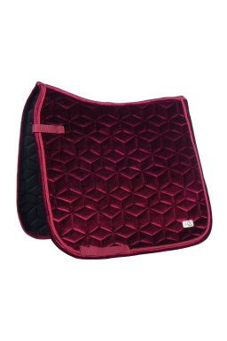 HKM Mellow Velvet General Purpose Saddle Cloth - WINE